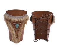 Guardianes de brazo medievales, brouts de brazo medievales - 1 par Cosplay Bracas brazalete vintage de pulsera de muñeca - Traje de moda renacentista fijo para Halloween, drama, drama