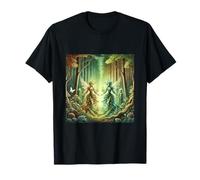 Guardianes del bosque místico en un bosque encantado Camiseta