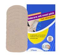 Guardianes del sudor para debajo de las axilas mujeres, almohadillas de sudor para debajo de los brazos,Protector de sudor 5x | Antitranspirante de parche de sudor invisible para clima cálido