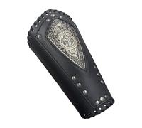 Guardias Medievales - Brazalete de Caballero, puño Protector de Piel sintética | Equipo de Disfraz con diseño de Correa Ajustable para Eventos Larp, Uso Justo renacentista, Armadura de muñeca Ligera,