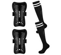 Guardias Shin Soccer, fútbol para jóvenes Guards Shin | Cómodos brotes de pie de fútbol con calcetines de espinillas - Equipo de fútbol, protector de ternera, equipo de defensor p