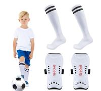 Guardias Shin Soccer, fútbol para jóvenes Guards Shin | Cómodos empujones de pie de fútbol con calcetines de espinillas | Cupones de fútbol de becerro Protector, equipo de fútbol para u