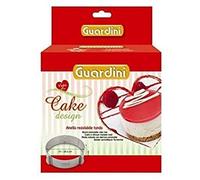 Guardini 15689R Molde Extensible, Acero Inoxidable, Rojo, 16 cm, 6 Unidades