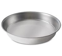 Guardini 45424 Selenia-Molde Liso de 24 cm, Acero de Banda estañada, Apto al Contacto con Alimentos, Color Plateado, Inoxidable