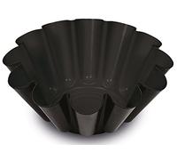 Guardini, Gardenia, Molde para budín, 22cm. Material: Acero con Revestimiento Antiadherente, Color Negro.