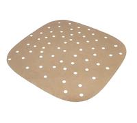 Guardini, Juego de 100 hojas perforadas cuadradas de 22 x 22 cm, ideales para freidora de aire, papel antiadherente, desechable, línea Air Fryer
