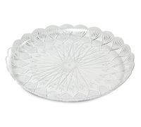 Guardini, Juego de 3 bandejas Ø 27 cm, Poliestireno cristal, Blanco, Made in Italy, Línea Easy Bake