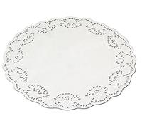 Guardini, Juego de 5 moldes para tartas Ø 36 cm, Desechables, Papel, Blanco, Made in Italy, Línea Easy Bake