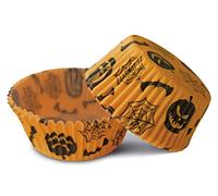 Guardini, Juego de 60 moldes para hornear Halloween Ø 7 cm, Desechables, Papel de horno, Hecho en Italia