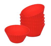 Guardini, Juliette, Molde para 6 Pirotines Ø6,5cm. Material: Silicona, Color Rojo.