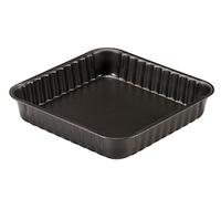 Guardini, Molde Cuadrado 24x24 cm, Acero con Revestimiento Antiadherente, Negro, Made in Italy, Línea Arianna