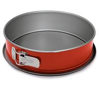 Guardini, Molde desmontable 1 fondo Ø 24 cm, Fondo antigoteo, Acero con revestimiento antiadherente, Rojo y Gris, Made in Italy, Línea Rossana