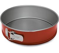 Guardini, Molde desmontable con 1 base Ø 18 cm, Acero con revestimiento antiadherente, Rojo y Gris, Made in Italy, Línea Rossana