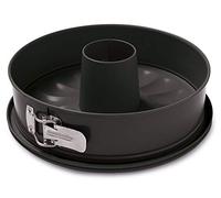Guardini, Molde Desmontable con 2 Bases Ø 24 cm, Base antigoteo, Acero con Revestimiento Antiadherente, Negro, Made in Italy, Línea Arianna
