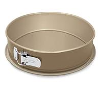 Guardini, Línea Gold Elegance, Tartera desmontable con bandeja recolectora, 24 cm. Material: Acero con revestimiento antiadherente, Color dorado