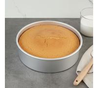 Guardini, Molde liso con fondo extraíble Ø 26 cm, Recubrimiento libre de PFAS, Apto para uso intensivo, Aluminio reciclado anodizado, Plata, Made in Italy, Línea profesional