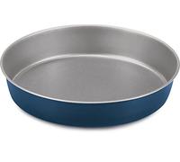Guardini, Molde para pasteles liso Ø 26 cm, Acero producido con emisiones reducidas de CO2 con nuevo revestimiento libre de PFAS, Gris/Azul, Made in Italy, Línea XBake