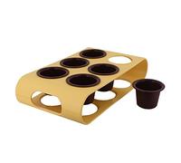 Guardini, Molde para pizza Ø 32 cm, Acero con revestimiento antiadherente, Champán y Bronce, Made in Italy, Línea Gold Elegance