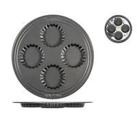 Guardini Molde Para Tarta De Metal Negro De 4 Plazas Elite Antiadherente Cm 10