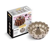 Guardini, Molde para tarta Marquise Ø 24,5 cm, aluminio inyectado, Champán y Bronce, línea Sweet Magic