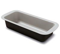 Guardini, Molde Plumcake 25x11 cm, Acero con Revestimiento Antiadherente, Negro y Plata, Made in Italy, Línea Silver Elegance