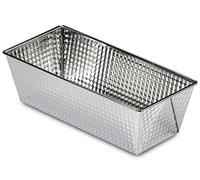 Guardini, Molde Plumcake 25x11 cm, Hojalata para Tartas, Plata, Made in Italy, Línea Selenia