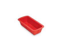 Guardini, Molde rectangular 23x12 cm, Ideal para freidora, Silicona de calidad alimentaria, Rojo, Made in Italy, Línea Air Fryer