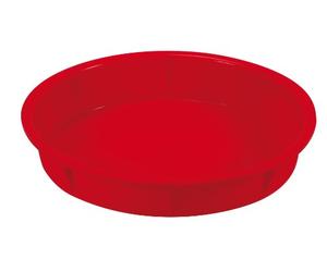 Guardini, Molde redondo Ø 21,5 cm, Ideal para freidora, Silicona de calidad alimentaria, Rojo, Made in Italy, Línea Air Fryer