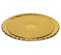 Guardini, Monouso, 2 Bandejas Ø 28cm. Material: PET/PP, Color Dorado.