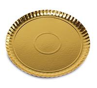 Guardini, Monouso, 3 Bandejas Ø 31cm. Material: Cartón, Color Dorado.