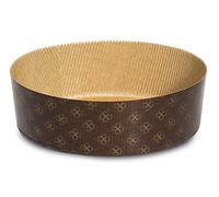 Guardini, Monouso, 3 Moldes bajos para pan Dulce Ø 19cm (capacidad de hasta 750gr. de masa). Material: Papel de Horno, Color Beige.