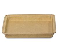 Guardini, Monouso, 3 Moldes para Brownies 16x16cm, Material: Papel de Horno, Color Beige.