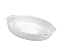 Guardini, Ceramica, Fuente para Horno Ovalada Chica de 22x14cm, Material: Cerámica. Color Blanco.