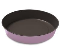 Guardini, Tartera lisa de 28 cm de diámetro, de acero con revestimiento antiadherente, color rosa, fabricado en Italia, línea Bon Ton
