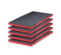GUARDIQUE 5 unidades de goma de espuma multicapa, 600 x 400 x 50 mm, espuma de sombra, corte y extracción personalizable, kaizen espuma, inserción de herramientas para cámara, caja de herramientas