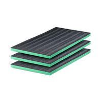 GUARDIQUE Espuma multicapa | 3 unidades | 600 x 400 x 30 mm, Shadow Foam, Cortar y despegar, Personalizable, Kaizen Foam, Inserto de herramientas para cámara, caja de herramientas, carro de