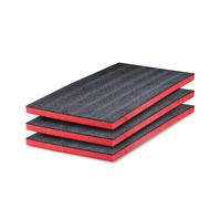 GUARDIQUE Espuma multicapa | 3 unidades | 600 x 400 x 50 mm, Shadow Foam, Cortar y despegar, Adaptable, Kaizen Foam, Inserto de herramientas para cámara, caja de herramientas, carro de herramientas