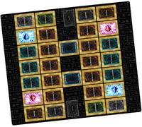 GuardMat - Classic 2-Players (Bordes Cosidos) - Alfombrilla Grande - Tapete 2 Jugadores Master Rule Duel Field Zones - Playmat Compatible con Magic The Gathering (MTG), Pokemon, TCG