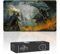 GuardMat - I Am No Man (Bordes Cosidos) - Tapete para Cartas Magic - Alfombrilla de Juego - Playmat Compatible con MTG, Señor de los Anillos, TCG, Juegos de Mesa