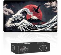 GuardMat - Waves of Tohoku (Bordes Cosidos) - Tapete para Cartas Magic - Alfombrilla para Magic The Gathering - Playmat Compatible con MTG, Señor de los Anillos, TCG, Juegos de Mesa