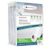 Guardmax Funda Protectora de colchón con Cremallera | Funda 100% Impermeable | Suave, hipoalergénica y Transpirable | Tamaño Queen (60 x 80 x 11)