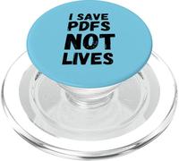Guardo PDFs Not Lives Divertido, Corporativo, Regalo de Trabajo, Humor PopSockets PopGrip para MagSafe