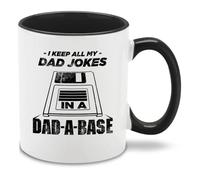 Guardo Todos Mis Chistes De Papá En La Base De Datos De Papás. Mug Duradero Taza Divertido Taza De Café Para Té Leche Oficina 330Ml