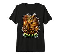 Guarida literaria del dragón Camiseta Premium