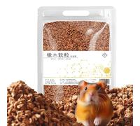 Guarida para chinchillas - Control natural de olores con corteza de roble y lechera, decoración para valla con sustrato para jerbos, ardillas, ratones, jerbos, hámsters