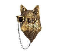 GUASDIE Arte de Pared de Cabeza de Animal - Ciervo/Conejo/Ratón/Oso/Zorro - Esculturas Colgantes para Decoración