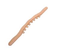GuaSha Stick - Masajeador corporal de madera natural carbonizada de mano para aliviar la espalda, meridiano, raspado, relajante, herramientas de terapia (madera)