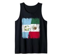 Guatemala México Media Bandera Patrimonio Mexicano Guatemalteco Camiseta sin Mangas