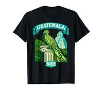 Guatemala Quetzal Chapín 502 Tikal Antigua Guatemalteco Maya Camiseta
