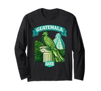 Guatemala Quetzal Chapín 502 Tikal Antigua Guatemalteco Maya Manga Larga